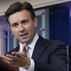 Josh Earnest at Tuesday’s press briefing. Photo via AP.